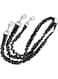 Young Wolf 3 Way No-Tangle Triple Coupler Dog Pets Bungee Walking Leash Lead Rope Strap Black