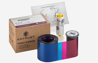 Datacard Entrust 525100-004-S100 YMCKT Color Ribbon Kit 500 images for Sigma Series