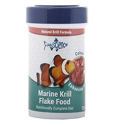 FishScience Marine Krill Flake Fish Food - 50G
