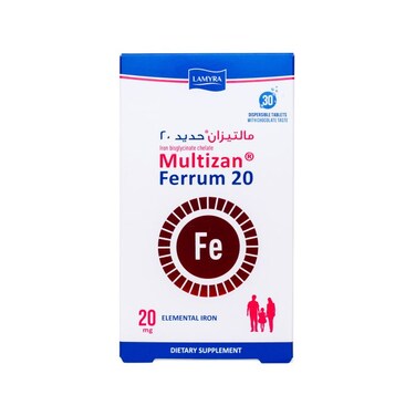 Multizan Ferrum 20Mg Tab 30'S