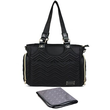Little Story Matilda Diaper Bag - Black