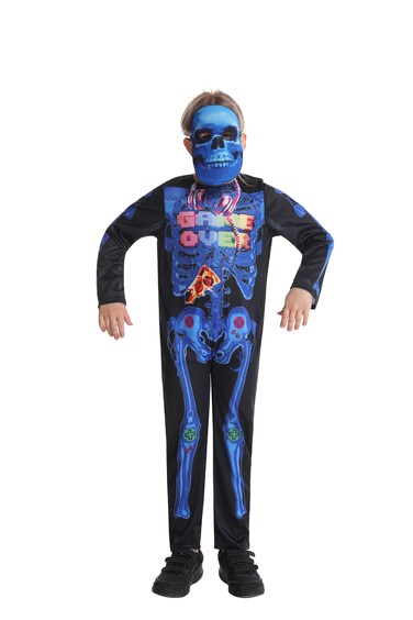3D Skeleton Boy Costume M