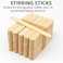 50 Jumbo Lollipop Sticks - Large Wooden Popsicle and Craft Sticks - 150mm x 19mm Natural Wooden Lolly Sticks for Crafting and Plant Labels.