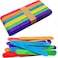 50 Jumbo Wooden Craft Lollipop Sticks Colours Mixed 150mm X 19mm Giant Lolly Sticks - Bright Coloured - Primary School Supplies - Garden Plant Identifier