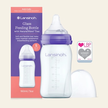 Lansinoh Glass Feeding Bottle 160 ml
