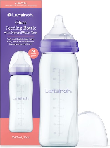Lansinoh Glass Feeding Bottle 240 ml