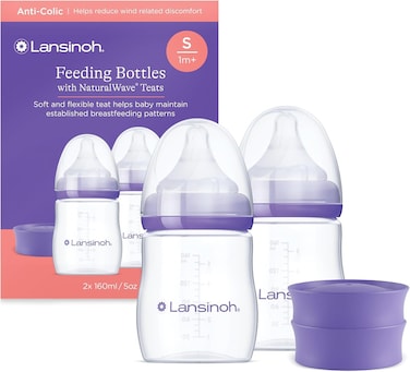 Lansinoh Feeding Bottles 160 ml 2 Pack