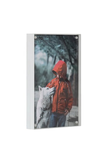 إطار صور مغناطيسي – إطار صور 4 × 6 – أبيض