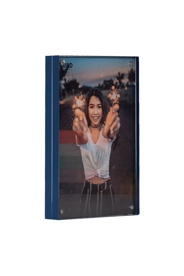إطار صور مغناطيسي – إطار صور 4 × 6 – إنديغو