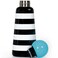 Skittle Water Bottle 500ml Stripes Sky Blue &ndash; Insulated Hot &amp; Cold Thermos Bottle