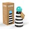 Skittle Water Bottle 500ml Stripes Sky Blue &ndash; Insulated Hot &amp; Cold Thermos Bottle