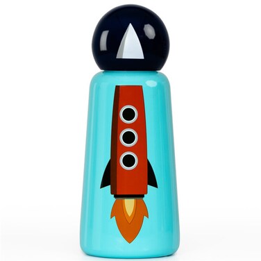 زجاجة مياه أطفال لوند لندن Rocket Skittle Mini – سعة 300 مل للحفاظ على المشروبات ساخنة وباردة