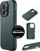 Mujjo Premium Leather Case for iPhone 16 Pro - Livid Green   MagSafe Compatible, Slim &amp; Stylish European Leather Design, Enhanced Camera &amp; Screen Protection, Sustainable Materials