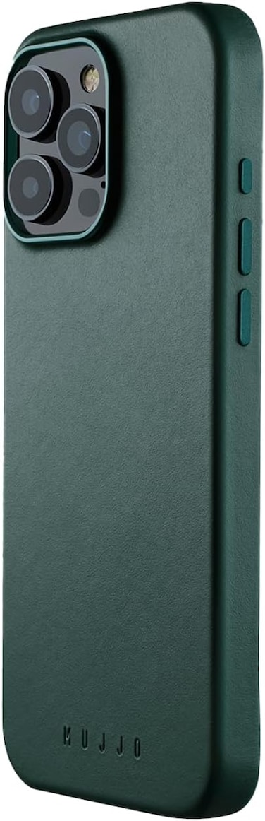 Mujjo Premium Leather Case for iPhone 16 Pro Max - Livid Green   MagSafe Compatible, Slim &amp; Stylish European Leather Design, Enhanced Camera &amp; Screen Protection, Sustainable Materials