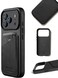 iPhone 17 Pro Wallet Case - Black With Magsafe. Crafted From Premium Leather Luxurious Case Combines Elegance and Durability, Sophisticated Look While Offering Superior Protection.