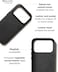 iPhone 17 Pro Wallet Case - Black With Magsafe. Crafted From Premium Leather Luxurious Case Combines Elegance and Durability, Sophisticated Look While Offering Superior Protection.
