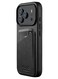 iPhone 17 Pro Wallet Case - Black With Magsafe. Crafted From Premium Leather Luxurious Case Combines Elegance and Durability, Sophisticated Look While Offering Superior Protection.