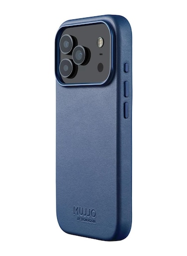 iPhone 17 Pro Max Leather Case - Monoca Blue With Magsafe. Crafted From Premium Leather Luxurious Case Combines Elegance and Durability, Sophisticated Look While Offering Superior Protection.