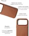 iPhone 17 Pro Max Wallet Case - Tan With Magsafe. Crafted From Premium Leather Luxurious Case Combines Elegance and Durability, Sophisticated Look While Offering Superior Protection.