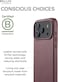 iPhone 17 Pro Max Leather Case - Bronze Red With Magsafe. Crafted From Premium Leather Luxurious Case Combines Elegance and Durability, Sophisticated Look While Offering Superior Protection.