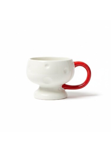 Ceramic Mug 375Ml Off White/Red