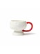 Ceramic Mug 375Ml Off White/Red