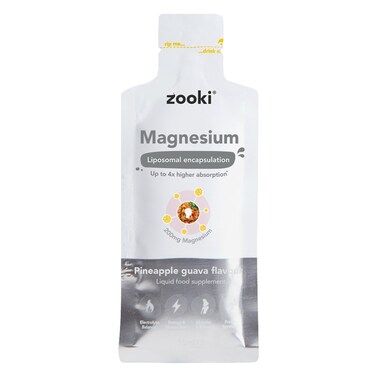 Zooki Liposomal Magnesium Bis-Glycinate 1500mg Liquid Sachet 15ml