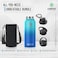 Zahive Stainless Steel Water Bottle 1l with 3 Lids &amp; Bag - Insulated Water Bottle with Straw - 1000ml Double Wall Thermos Flask for Travel Hot &amp; Cold Drinks, Sports, Gym, Leak Proof (32oz, Ocean Blue)