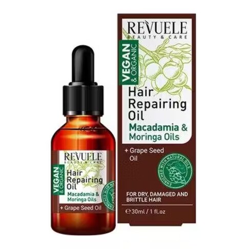 REVUELE HAIR REPAIRING OIL MACADAMIA &amp; MORINGA OILS 30ML