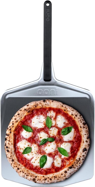 Ooni 14" Metal Pizza Peel - Metal Pizza Peel 14 Inch, Pizza Spatula Paddle, Lightweight Pizza Turning Peel With Long Handle, Pizza Oven Accessories, Pizza Tools, Rectangle Pizza Turner