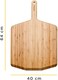 Ooni 16" Bamboo Pizza Peel - Large Wooden Pizza Paddle And Serving Board For Ooni Pizza Ovens - Lightweight And Durable