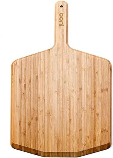 Ooni 16" Bamboo Pizza Peel - Large Wooden Pizza Paddle And Serving Board For Ooni Pizza Ovens - Lightweight And Durable