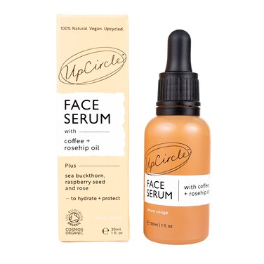 UpCircle Organic Face Serum With Coffee Oil 1oz - Vitamin C, Rosehip Oil Fades Dark Spots + Sea Buckthorn Keeps Skin Supple - Natural Hydrating Facial Oil - Vegan + Cruelty-Free