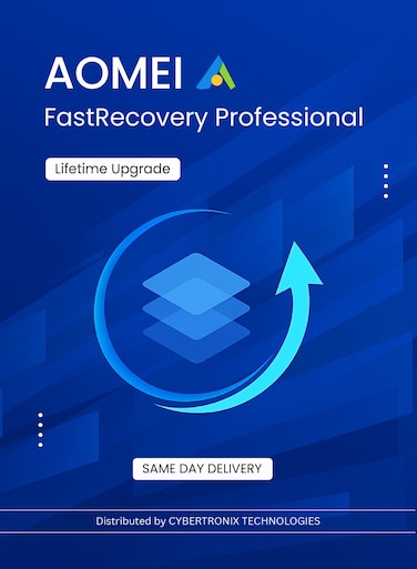 AOMEI FastRecovery Professional    Lifetime Upgrade   Digital License   SAME DAY DELIVERY