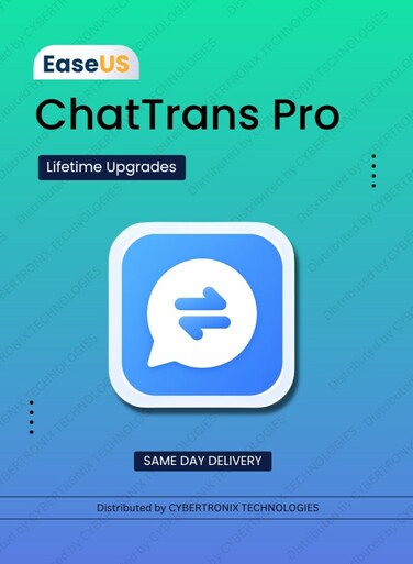EaseUS ChatTrans Pro  1 Device Lifetime   Digital License   Same Day Delivery