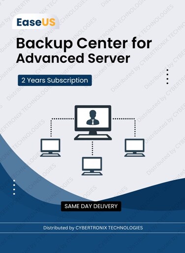 EaseUS Backup Center for Advanced Server   Unlimited Devices for 2 Year   Digital License   SAME DAY DELIVERY
