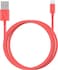 Juice iPhone Charger Cable 2M, MFi Certified Lightning Charging Cable Fast Charger USB-A to iPhone Cable for iPhone 14 13 12 11 Pro Max XR XS X 8 7 6 SE, iPad &ndash; Coral