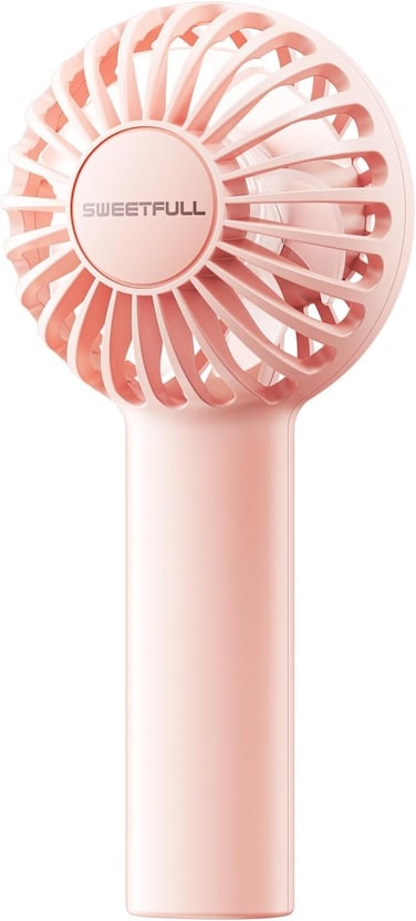 SWEETFULL Mini Portable Fan-2000mAh Rechargeable Handheld Fan,3 Speeds Personal Hand Gifts for Travel,Makeup,Eyelash,Kids,Girls,Women-USB,Cute Design