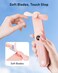 SWEETFULL Portable Handheld Mini Fan with LED Display, 2-in-1 Personal Foldable USB Rechargeable Hand Held Fan &amp; Flashlight for Travel, Lash Eyelash, Cute Small Pocket Fan for Women, Girls(Pink)