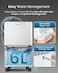 Pro Breeze 6L Compressor Dehumidifier with 2L Water Tank, Laundry Drying &amp; Automatic Humidity Sensor - Portable Mould Remover with 24-Hour Timer for Damp, Black Mould and Condensation