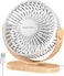 SWEETFULL Desk Fan, Small USB Desk Fan Silent, 3 Speeds Portable Personal Desktop Fan, Dual 360 Adjustment Mini Fan, Quiet Operation for Home,Office,School and Outdoor (White)