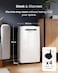 Pro Breeze 20L/Day Smart Dehumidifier with Digital Humidity Display, Sleep Mode, Continuous Drainage, Laundry Drying and 24 Hour Timer - Ideal for Damp and Condensation