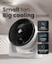 Pro Breeze AirFlo Mini Turbo Desk Fan - Whisper Quiet &amp; Ultra Powerful Small Table Fan, 3 Speed Settings, 90&deg; Variable Tilt, Compact Personal Fan for Bedroom, Office &amp; Home, and Instant Cooling