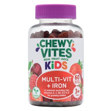 Chewy Vites Kids Multivit + Iron Gummies, Pack of 60&rsquo;s