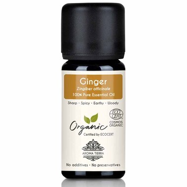 Aroma Tierra Organic Ginger Essential Oil, 10 ML