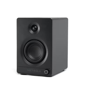 Victrola Tempo Bluetooth Bookshelf Speakers Pair - Black