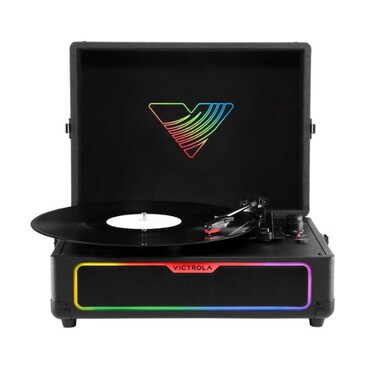 Victrola VSC-700 SB Journey Glow Illuminated Suitcase - Black