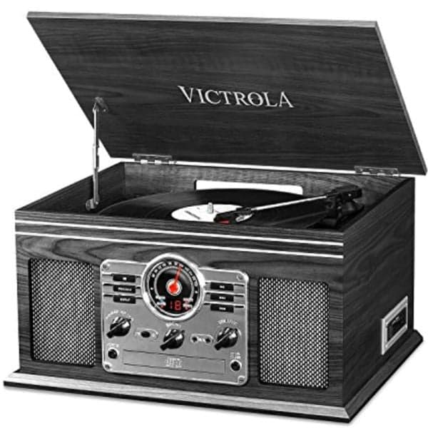 فيكترولا Victrola The Quincy 6 In 1 Music Center Bluetooth Record Player