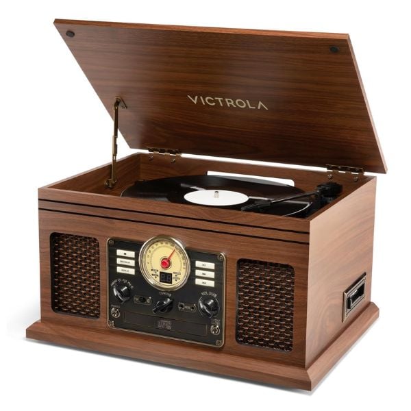 فيكترولا Victrola The Quincy 6 In 1 Music Center