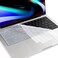 US Layout Clear Silicone Keyboard Cover for MacBook Air 13.6" &amp;15" M2/M3 A2681/A3113,M2/M3 A2941/A3114, 2023-2021 MacBook Pro 14" &amp; 16" A2918/A2992/A2442/A2779/A2991/A2485/A2780, Skin Clear